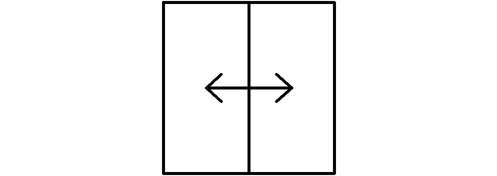 建具図面記号一覧-引違い窓