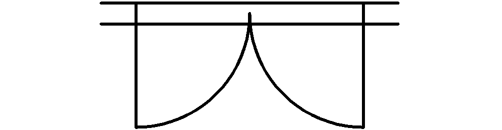 建具図面記号一覧-両開き窓