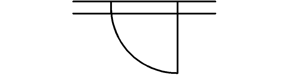 建具図面記号一覧-片開き窓