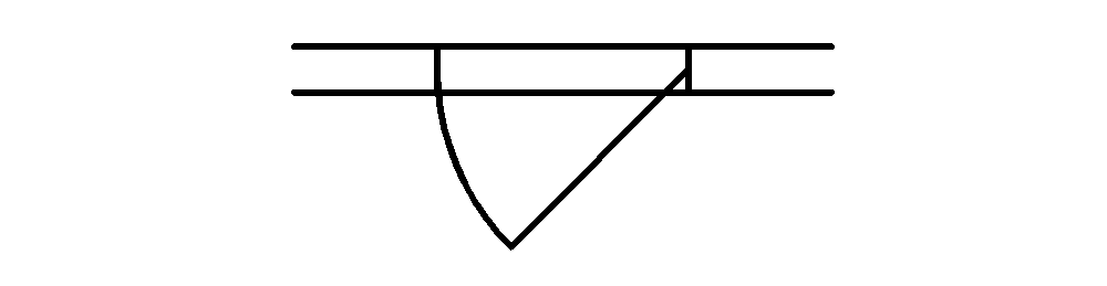 建具図面記号一覧-縦すべり出し窓