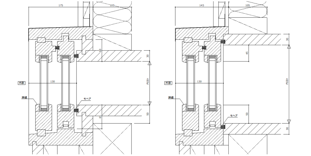 隠し框とは-オーダー木製建具で框を隠す方法