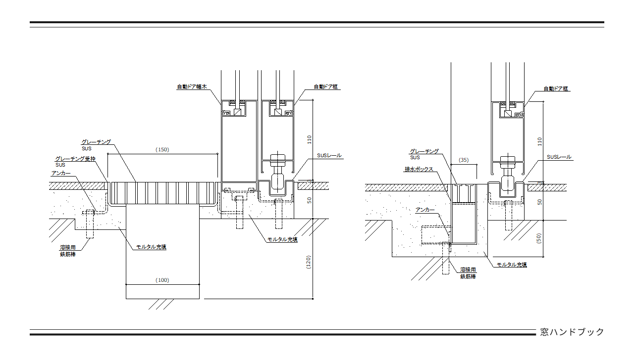 アイキャッチ-自動ドアグレーチング取り合い